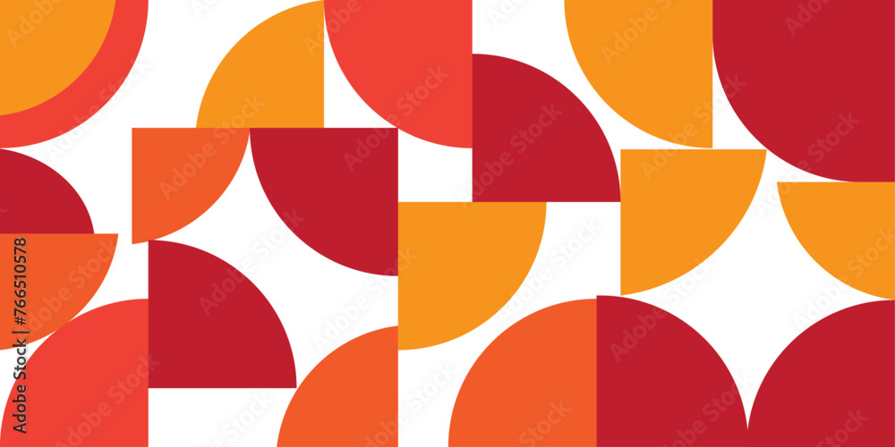red and orange simple abstract geometric pattern