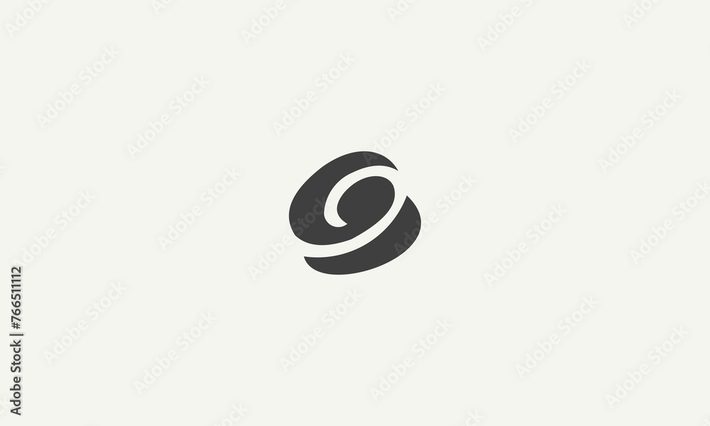 initial letter G simple monogram logo design vector illustration