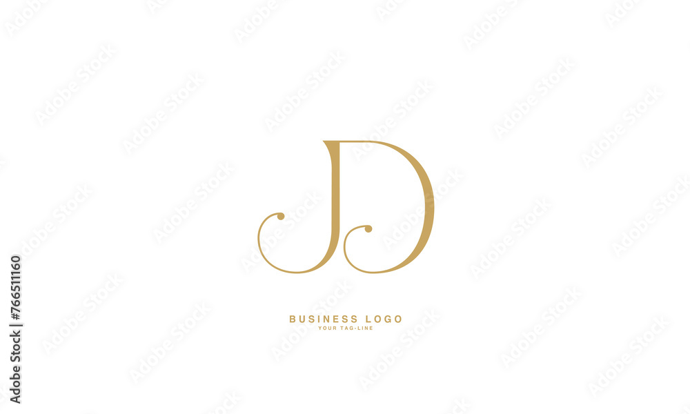JD,D J, J, D, Abstract Letters Logo monogram JD,D J, J, D, Abstract Letters Logo monogram