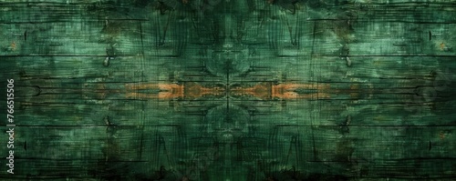 "Dark Green Symmetrical Wood Texture"