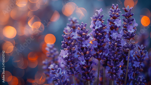 Close-up of purple lavender flowers