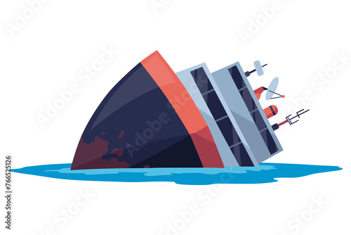 Fotografie Damaged ship