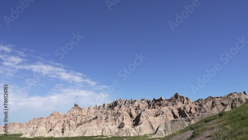 Badlands South Dakota Landscape Timelapse