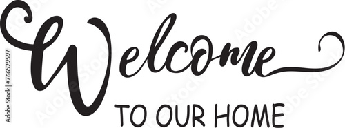 vector welcome sign