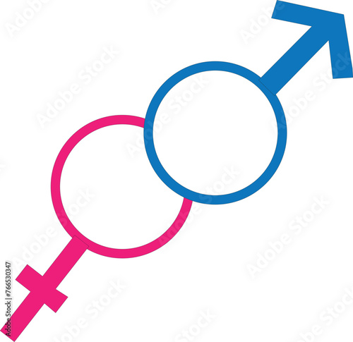 Unisex symbol icon collection. Male and female symbols. EPS 10 vector