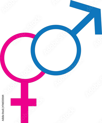 Unisex symbol icon collection. Male and female symbols. EPS 10 vector