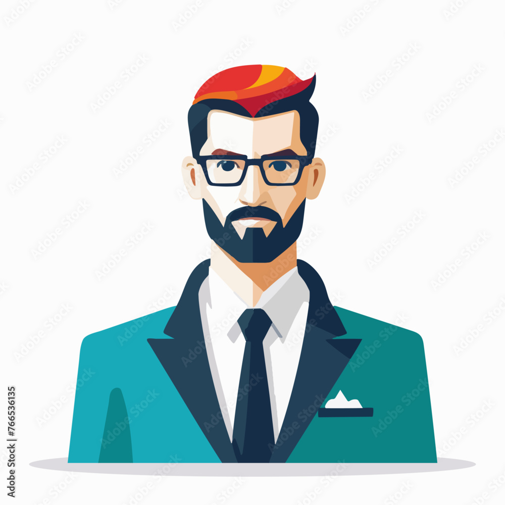 Professional Businessman in Suit and Tie With Beard. Generative AI Professional Businessman in Suit and Tie With Beard. Generative AI