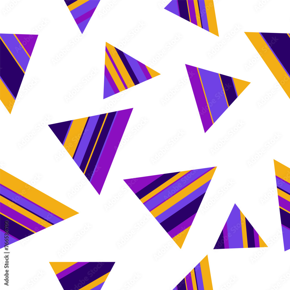 Seamless pattern of triangles. Geometric triangles. Bright seamless pattern. Design of fabric, wallpaper, wrapping paper. Vector Seamless pattern of triangles. Geometric triangles. Bright seamless pattern. Design of fabric, wallpaper, wrapping paper. Vector