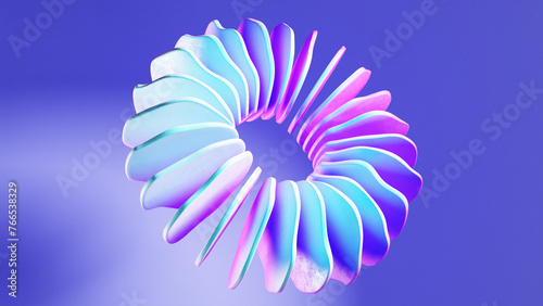 Wallpaper Mural Abstract floral background with neon colors Torontodigital.ca