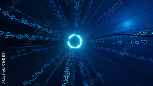 Wallpaper Mural Sci-fi organic black hole in the space. Torontodigital.ca