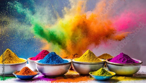 Splash of Colors: Bowlfuls of Holi Powder Delight