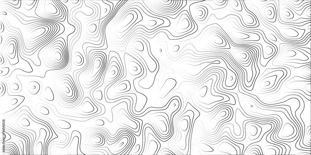 Fototapeta premium Contour map wavy background. Abstract Geographic Gradient line mountain relief. background. Geography scheme and terrain. Topography grid map. Stylized topographic contour map backdrop.