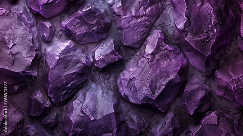 Macro shot of amethyst rock texture with natural patterns. Creative background concept for design and print