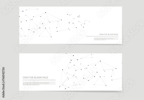 Vector connect lines and dots