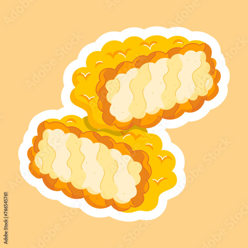 Chicken Delicacies Flat Stickers 