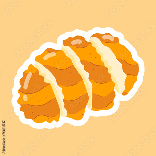 Chicken Delicacies Flat Stickers 