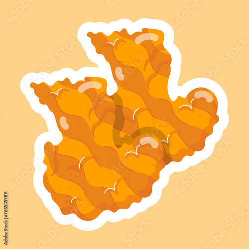 Chicken Delicacies Flat Stickers 