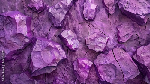 Abstract purple textured background with rock formations. Geology and natural mineral concept