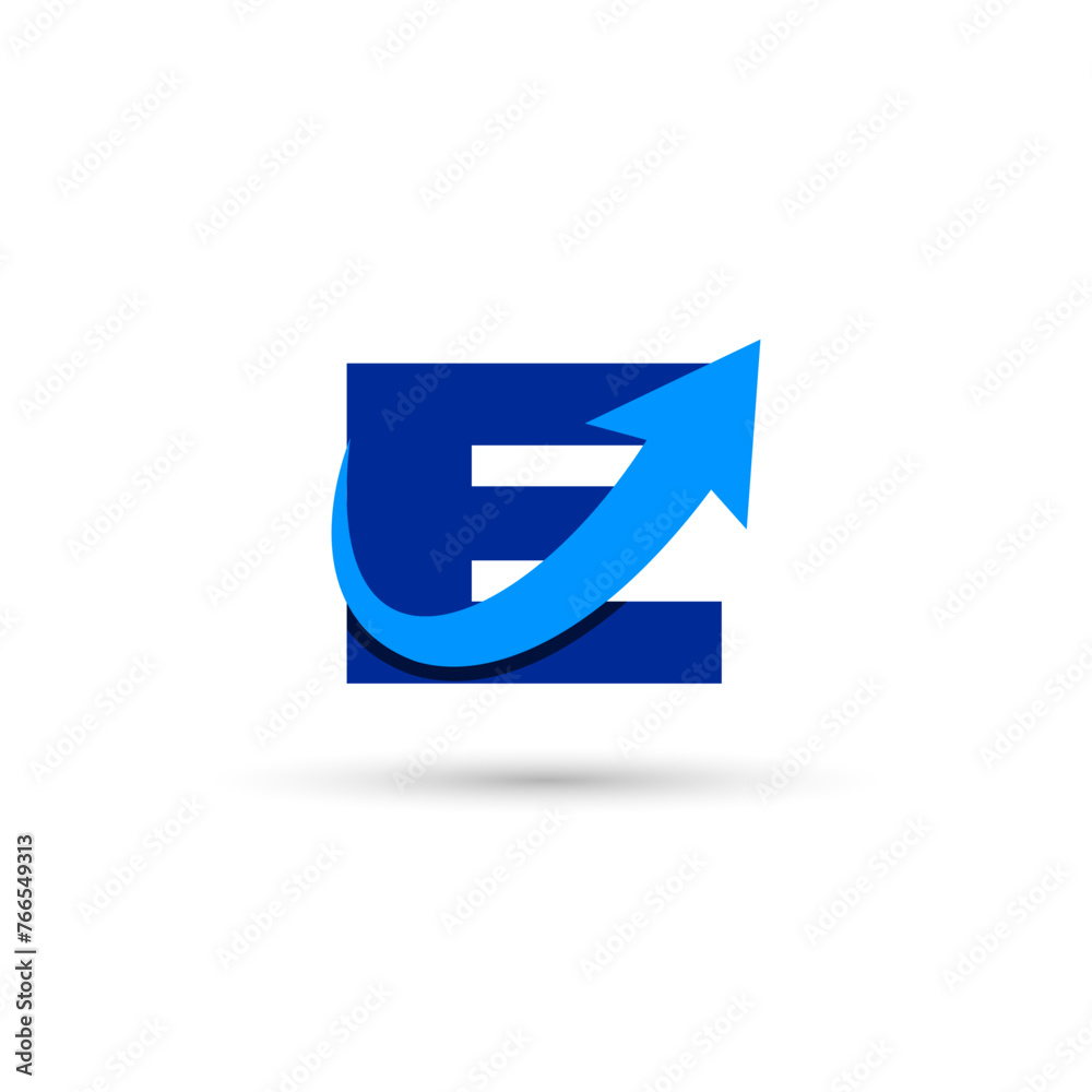 E Letter with Arrow Logo Template Illustration Vector Design E Letter with Arrow Logo Template Illustration Vector Design