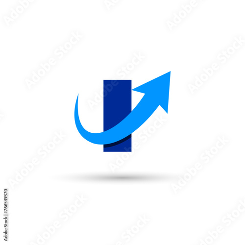 I Letter with Arrow Logo Template Illustration Vector Design Free Download I Letter with Arrow Logo Template Illustration Vector Design - GFXLoad