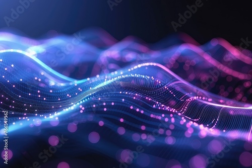 An image showcasing an abstract technology background with dynamic lines and data flow, suitable for futuristic digital interface design.