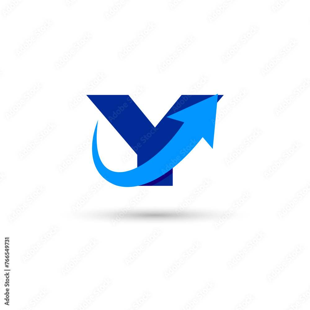 Y Letter with Arrow Logo Template Illustration Vector Design Y Letter with Arrow Logo Template Illustration Vector Design