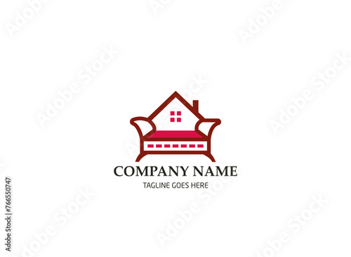 Interior room furniture gallery logo design business logo design