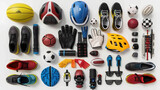 Variety of Sports Gear Equipment