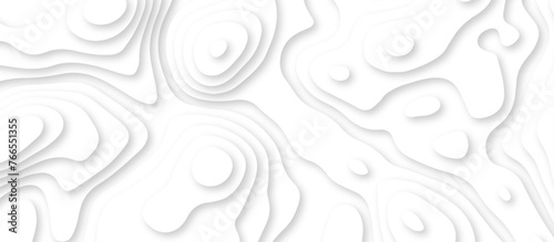 Abstract geometric layered curve line white background. 3d render, paper cut vector art background banner texture. multi layer cutout geometric patterns with smooth wavy layer. white background.