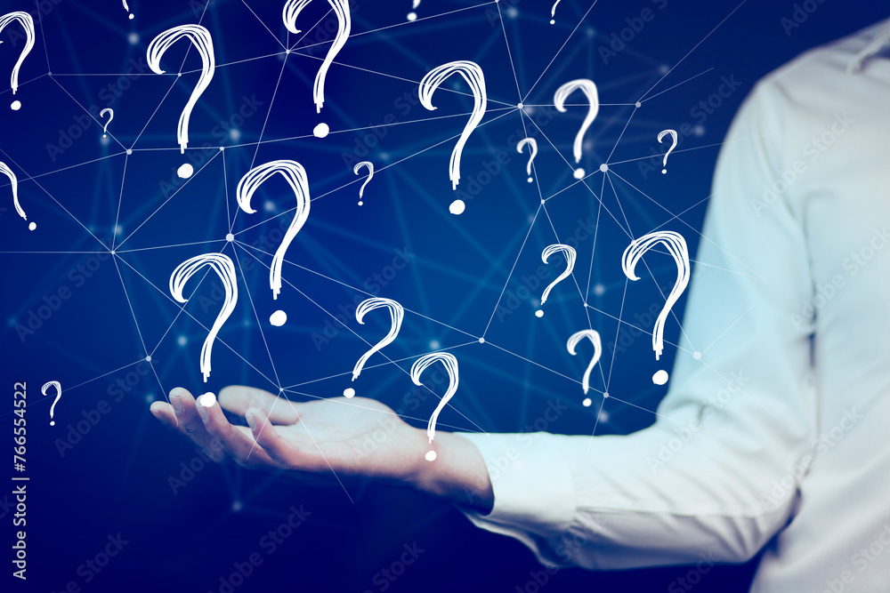 illustration question mark, business concept illustration question mark, business concept