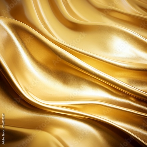Close Up View of a Gold Cloth