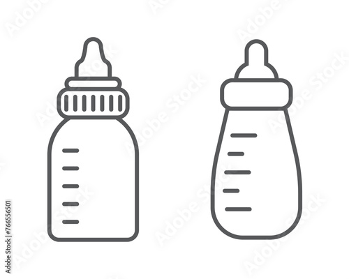 Baby bottle icon design, isolated on white background, vector illustration