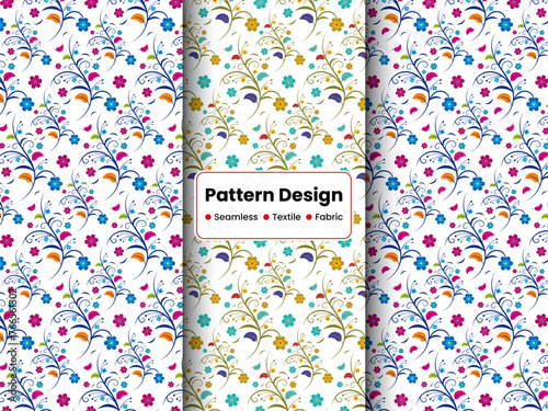 Floral Pattern Design, Seamless Floral Pattern Design, Fabric Pattern