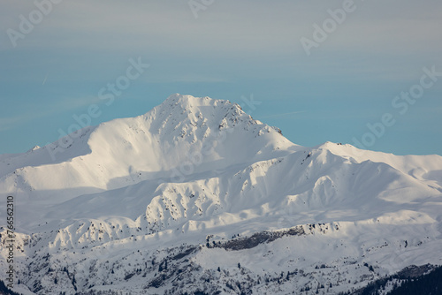Snowy alpine peak