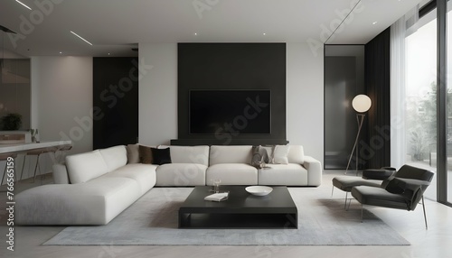 Sophisticated Modern Interior Design With Sleek F Upscaled 3