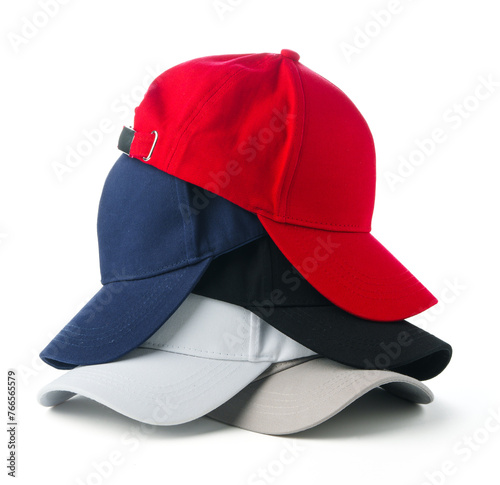 Photography Group of Baseball Caps Sitting Next to Each Other