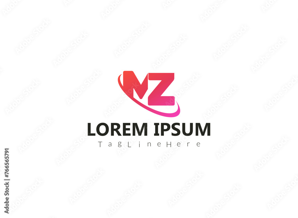 Abstract modern MZ latter logo design. Abstract modern MZ latter logo design.