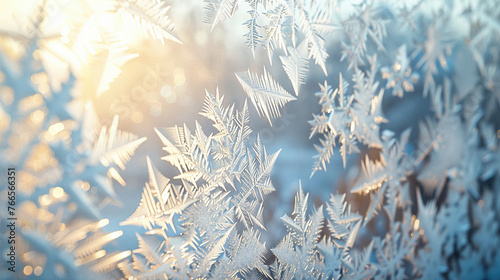 Ethereal Frost Ballet on Windowpane