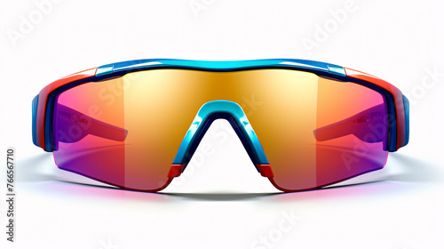  Bicycle glasses isolated on the white background 