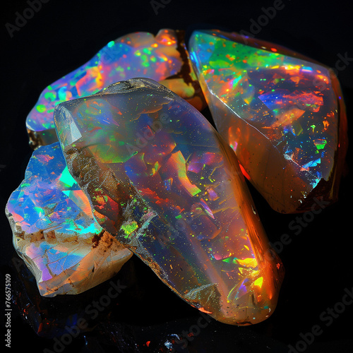 Generative AI: precious opal with great play of color © William
