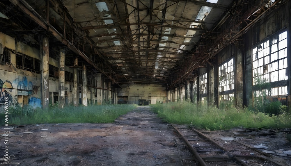 Poignant Depiction Of An Abandoned Industrial Fact Upscaled 3