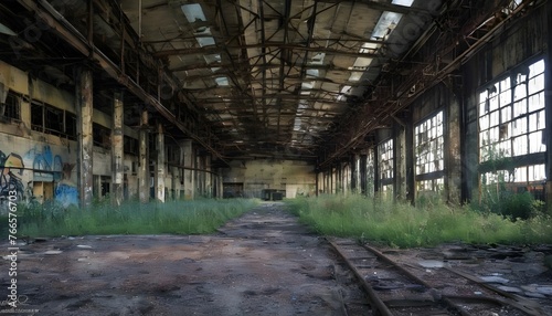 Poignant Depiction Of An Abandoned Industrial Fact Upscaled 3