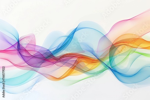 abstract colorful background with smooth lines and space for text or image