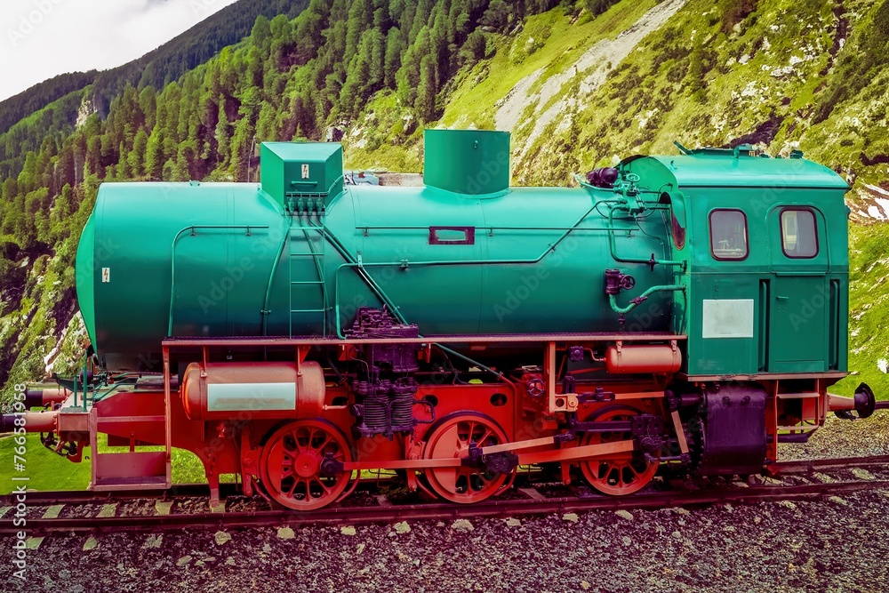 Alte historische Bergbahn