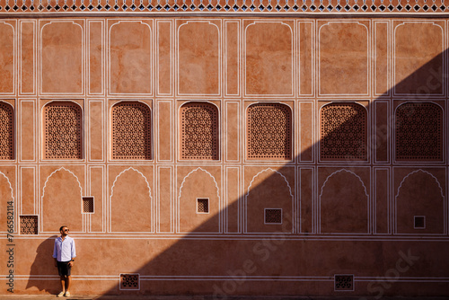 Tourist at Jaipur City palace photo