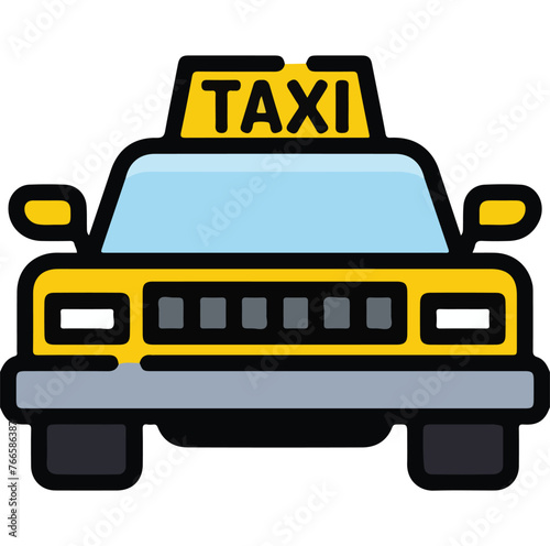 taxi sign vector