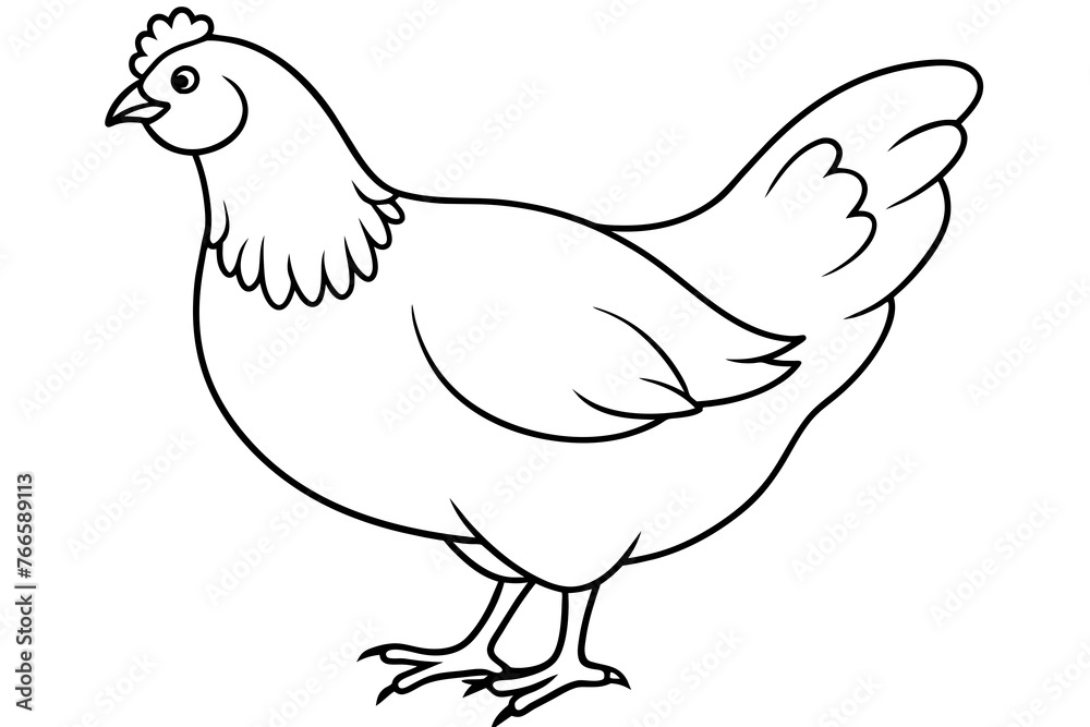 hen line art and illustration hen line art and illustration