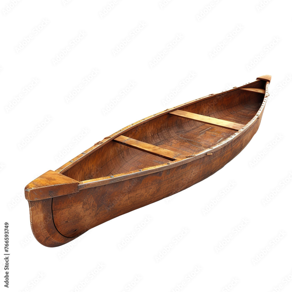 Canoe isolated on white or transparent background Canoe isolated on white or transparent background