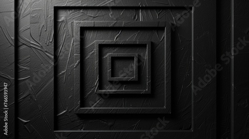 A black and white photo of a square frame. Suitable for various design projects