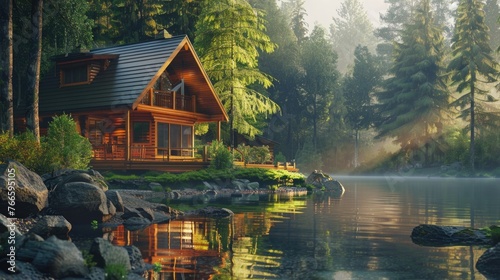 A serene cabin by the lake, perfect for nature lovers and travel enthusiasts